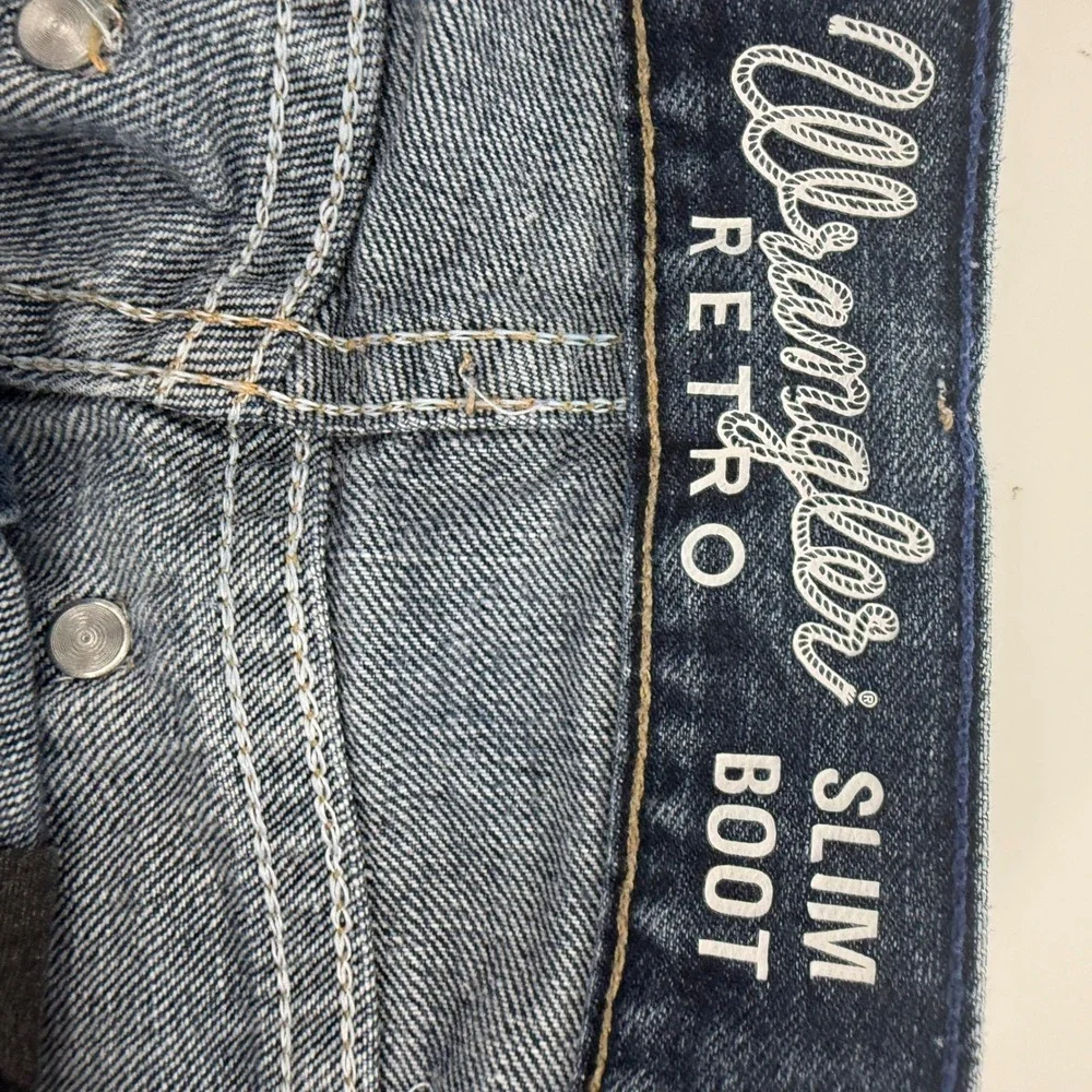 Wrangler Retro Slim Bootcut Jeans Mens 32x32 Dark Wash Blue Denim 77MWZSD Mexico